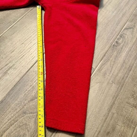 Vintage Red Christmas Sweater with embroidered snowmen Novelty Holiday, Nostalgi - Picture 8 of 8